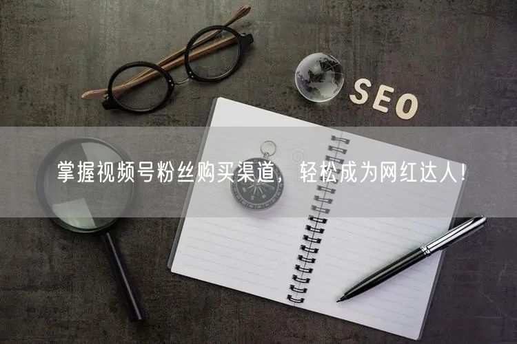 掌握视频号粉丝购买渠道,轻松成为网红达人!