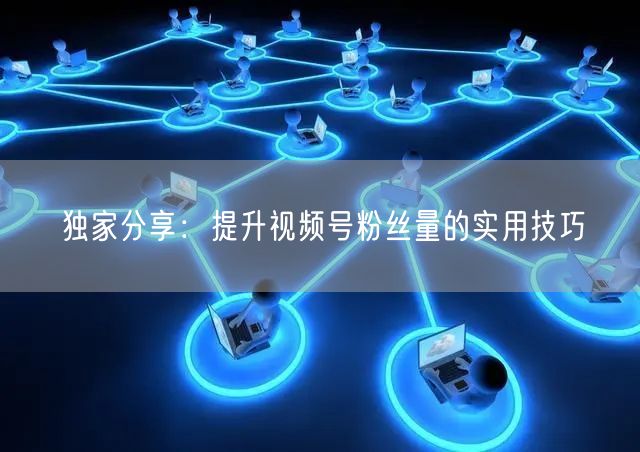 独家分享：提升视频号粉丝量的实用技巧
